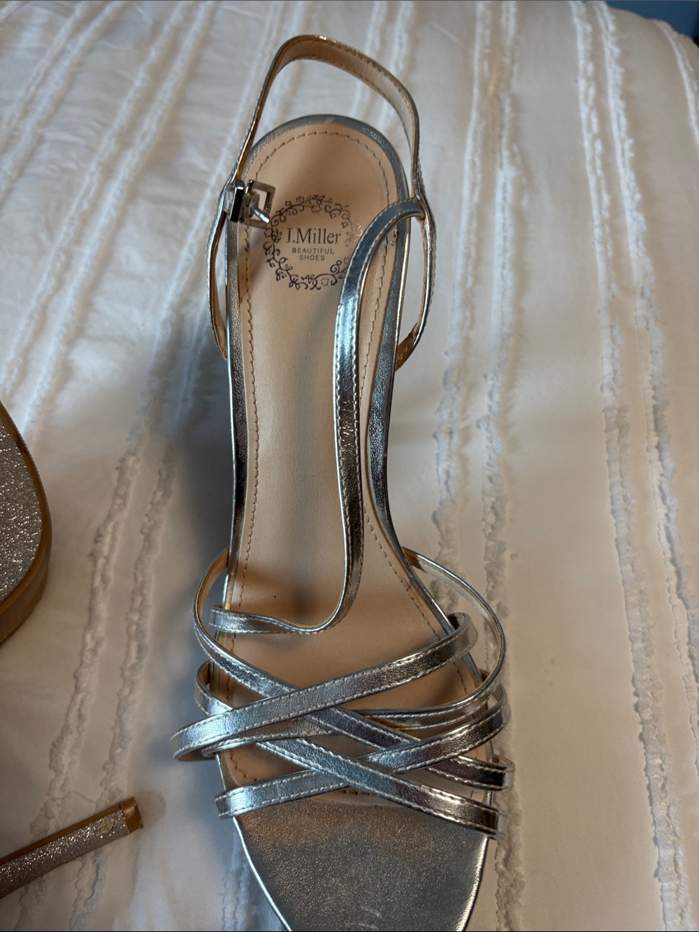 Silver Strappy Women's Sandal